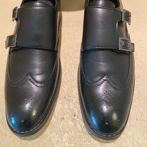 Size 9 Black Monk Strap Wingtip